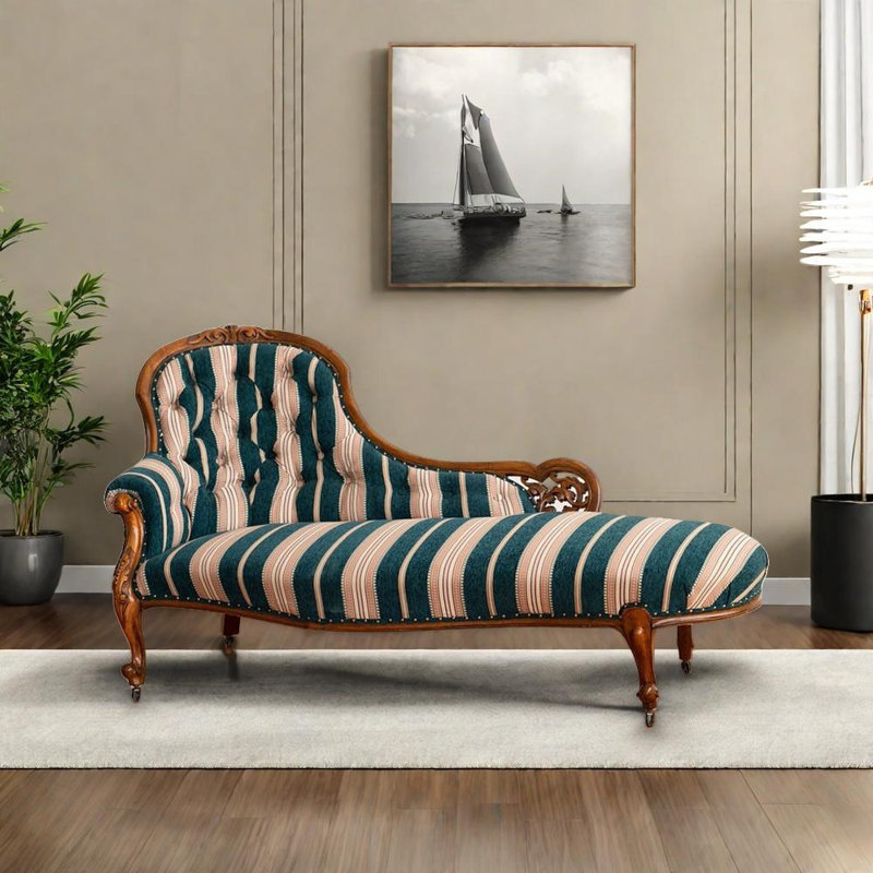 Chaise berçante exquise, confortable et élégante, Face à la gauche
