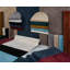 Taeler Washable Modern Living Room Rug Polyester - Anti-Slip Felt Backing Carpet Bedroom-Hallway, Black-1029496477
