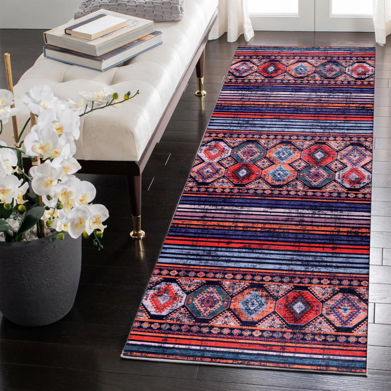 Oriental Cotton and Chenille Flatweave Area Rug, 200 x 300 cm