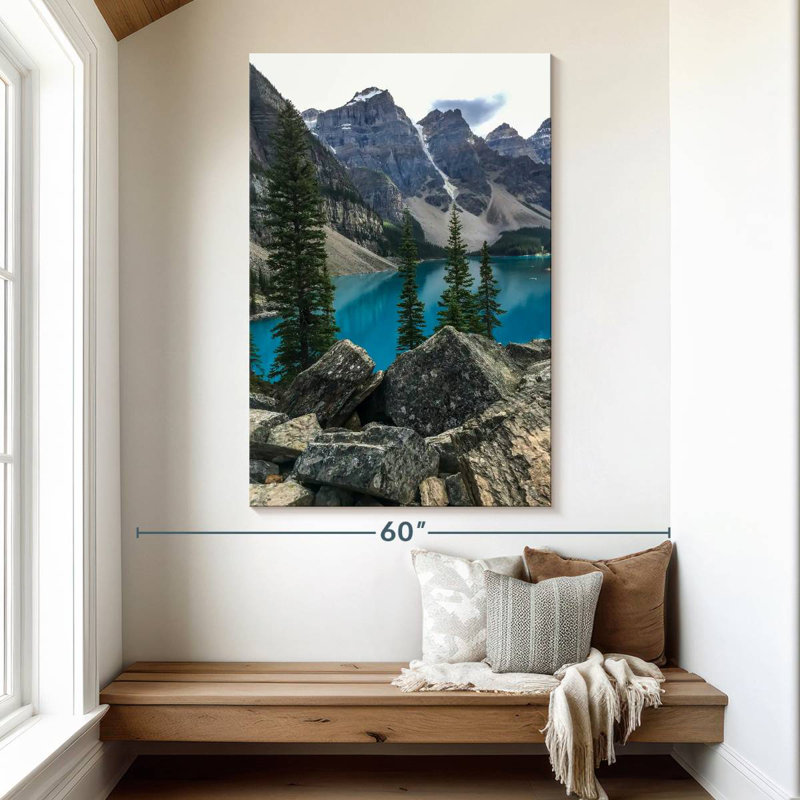 Lac Alvord à Banff, H 51 po x l 34 po