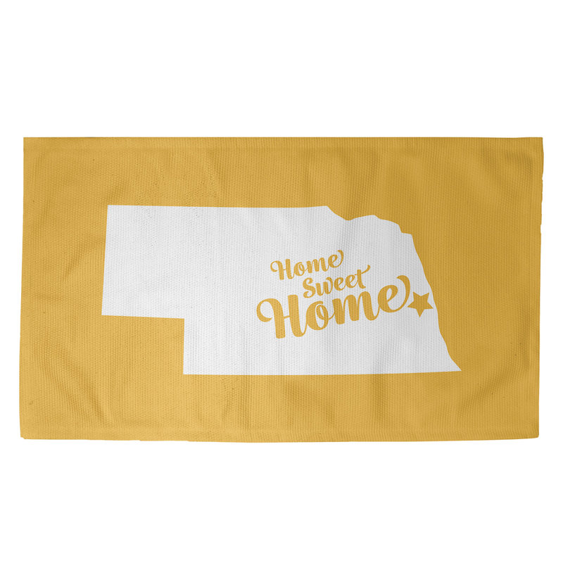 Tapis de zone jaune omaha the home, Rectangle 5 pi x 7 pi