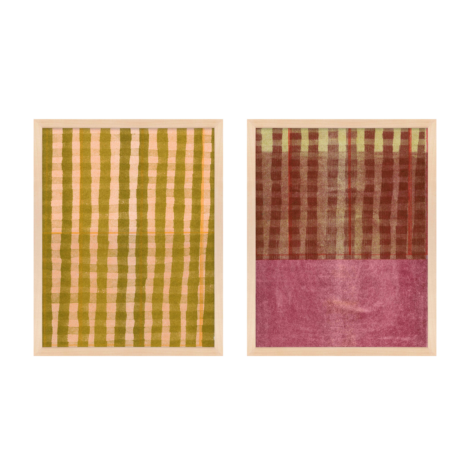 Chenin & Mulberry, Set of 2 by Mo Neuharth - Framed Wall Art, 25" H x 20" W, Framed Print without Mat, White