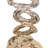Teresina Gold Ombre Candleholder- Short-1314542224