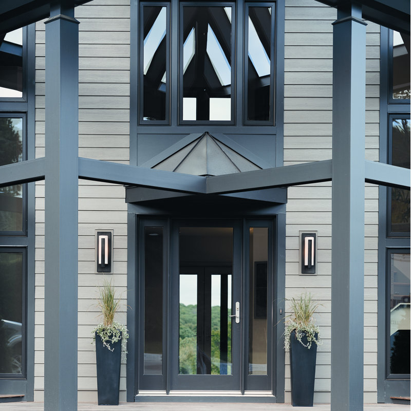Outdoor Flush Mount, Coastal Dark Smoke, Opal