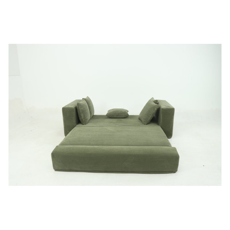 Canapé-lit pliant 76 po, Vert
