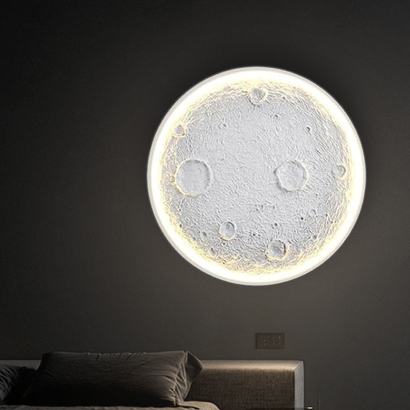 Acrylic LED Flush Mount, White, 5 cm H x 50 cm W x 50 cm D
