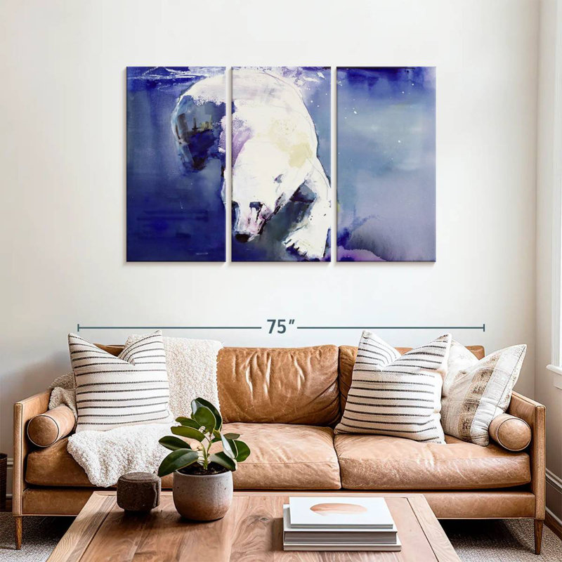 Brampt Underwater Bear, 36" H x 57" W