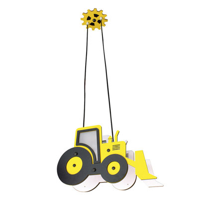 Ungewöhnliche Pendelleuchte 2-flammig Traktor