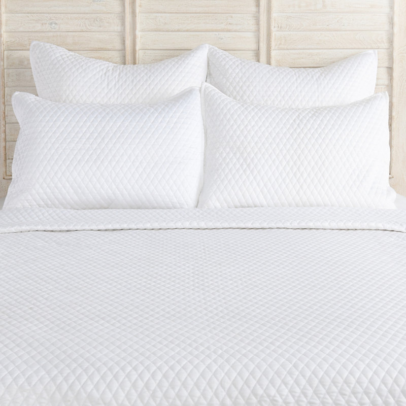 Winthrop Quilt, King Quilt, White