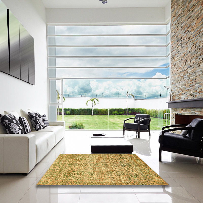 Tapis abstrait moderne 439, Carré 4 pi