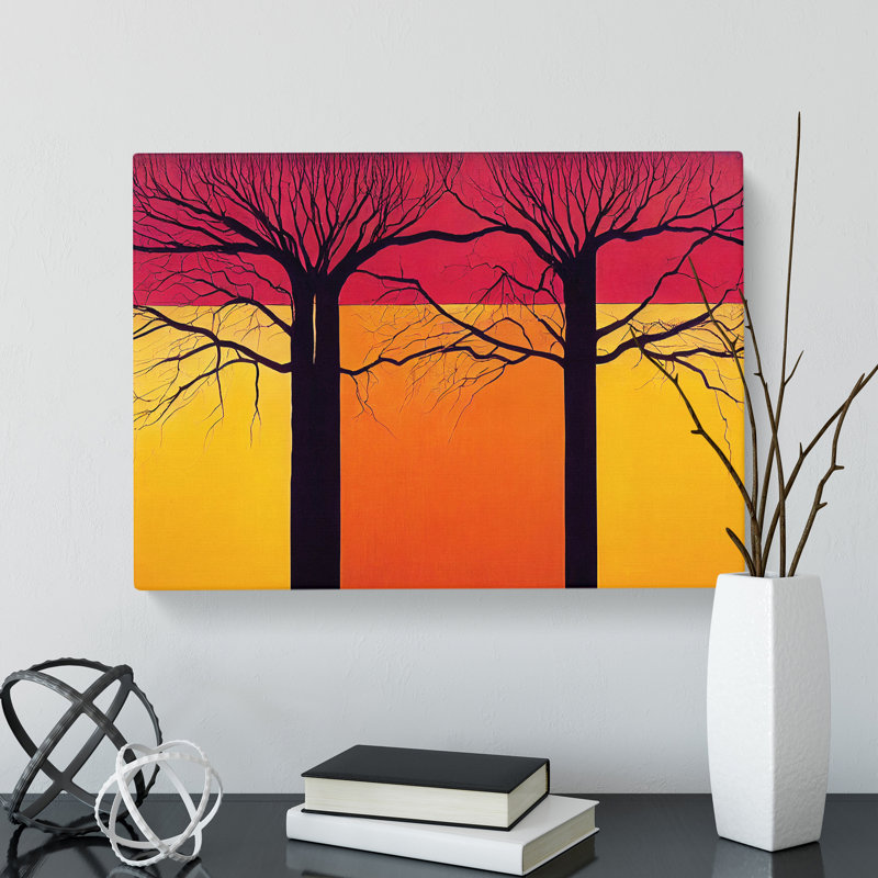 Excellent Abstract Trees - Wrapped Canvas, 50cm H x 76cm W x 3cm D