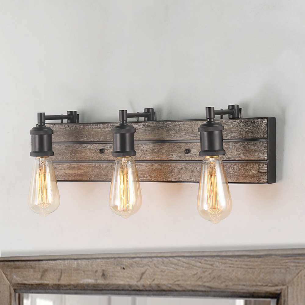 Kinman 3 - Light Dimmable Vanity Light Union Rustic