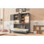 Lit escamotable mural simple avec armoire supérieure, tablettes, lit pliable peu encombrant avec lumière et USB-1247055091