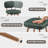 Modern Swivel Upholstered Counter Stools with Metal Frame-2032119218