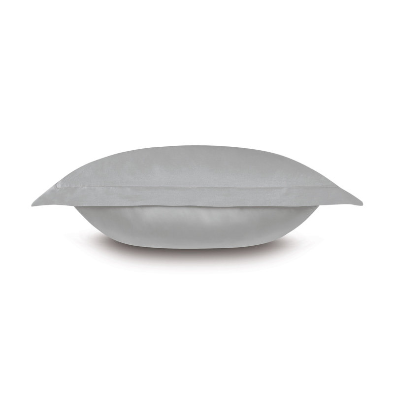 Deluca Cotton Pillow Sham, Silver, Queen