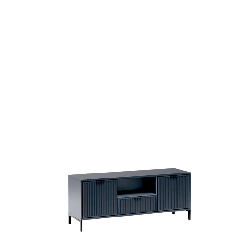 Unfinished TV Stand, 56cm H x 135cm L x 41cm W, Indigo