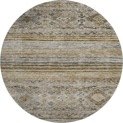 Premium Machine Washable Jaylin AMF1219 Global Rug