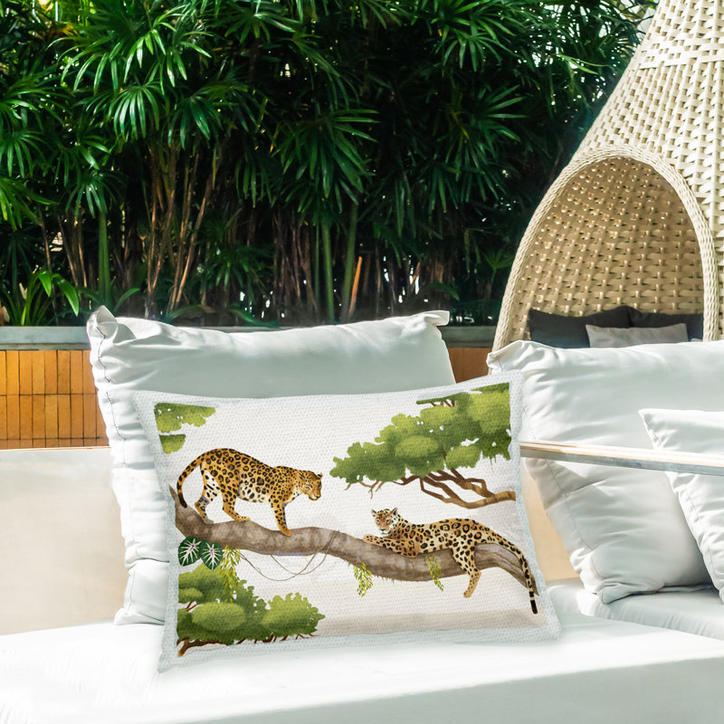Animal Print Outdoor Throw Pillow