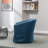 360-Degree Swivel Upholstered Armchair with Accent Pillow-367928024