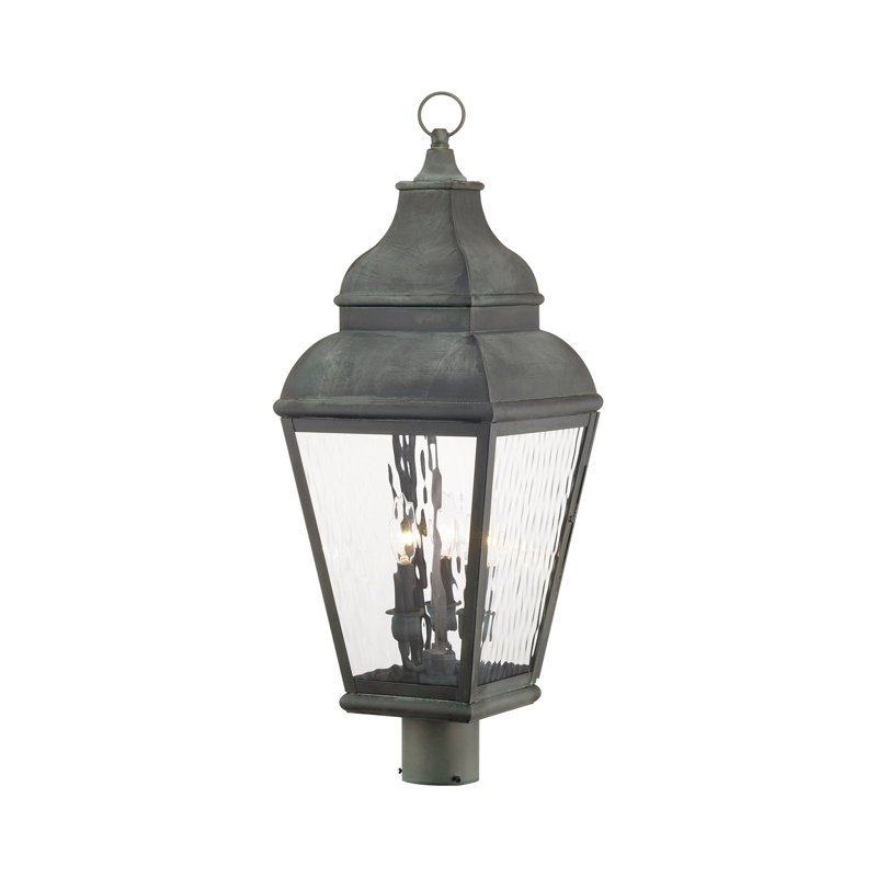 Tête de lanterne câblée à 1 lumière 28,25 po Arelene, Gris anthracite