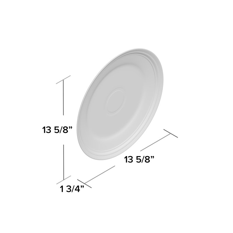 Plat de service ovale Fiesta Serveware, Turquoise, H 1,75 po x l 13,62 po x L 13,62 po