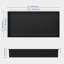 Tapis noir mat 24 po Eclat X P 12 po H x 4 po D Niche de douche-126450508