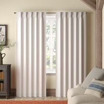  Room Darkening Blackout Double Pinch Pleat Window Curtains with  Hooks and Tie Back (Greyish White, 72 Inch by 72 Inch- 1 Panel) : Home &  Kitchen