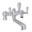 Georgian Era Triple Handle Deck Mounted Clawfoot Tub Faucet-54525136-61069799