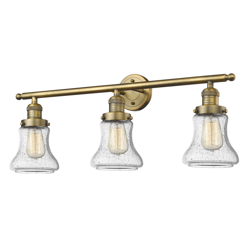Edda 3 - Light Dimmable Vanity Light, Brushed Brass, Clear