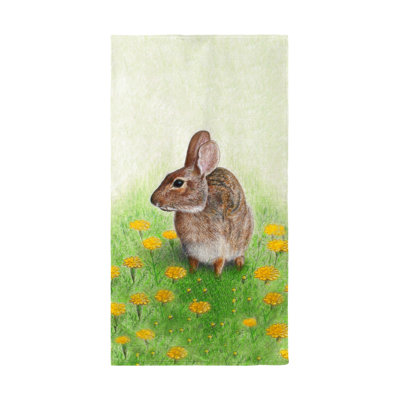 Serviette de plage lapin left Raulston