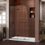 Porte de douche pivotante sans cadre de l 45 po x H 72 po Aqua Ultra