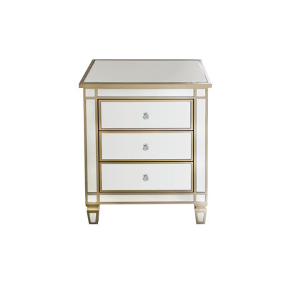 Table de chevet 3 tiroirs Merlina