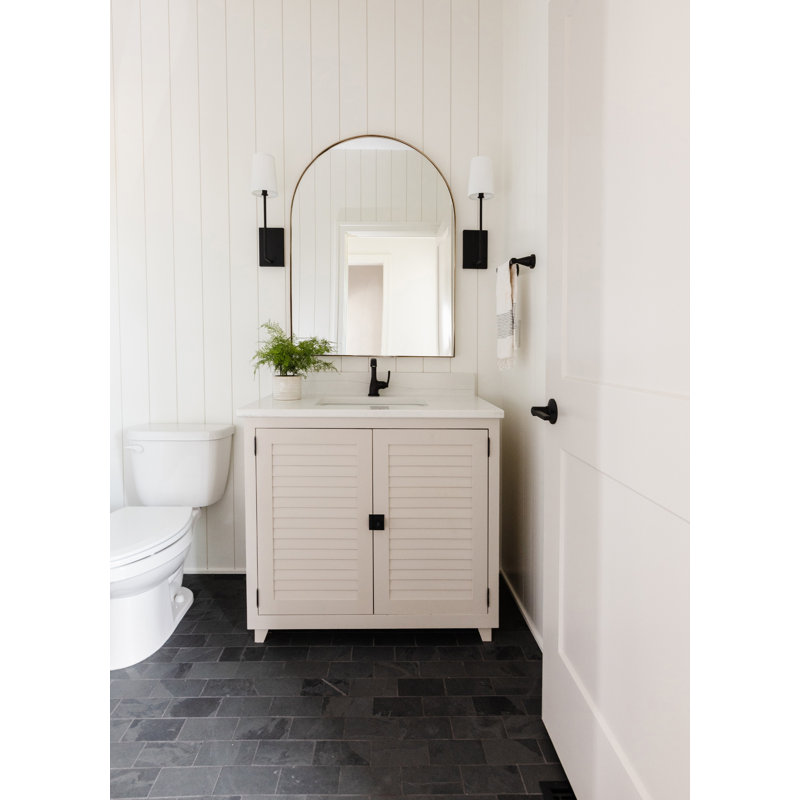 Frith Armed Sconce, Black Forged