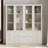 Adjustable Glass Display Cabinet With Frosted Doors And Spacious Storage