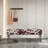Modern Cowhide Pattern Upholstered Entryway Accent Bench-68825284