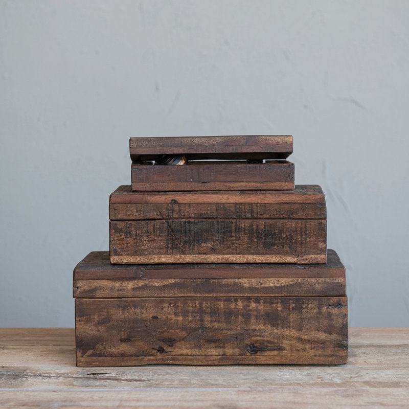Stonybrook Found Wood Boxes