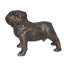 Statue de bouledogue en bronze à conception spéciale - sculpture de jardin unique fabriquée à la main Jarnagin, L 20 po x l 9 po x H 15 po