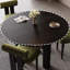 Table de salle à manger en bois de cire rétro français-106264524