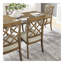 (1 table + 6 chaises) Ensemble de table de salle à manger extensible en bois de 102,07 pouces pour 6 personnes, table de salle à manger courbée, grande table de cuisine moderne et chaises de salle à manger rembourrées-801676298