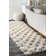 Kaliyanei Diamond Trellis Power Loom Performance Shag Cream Rug