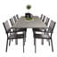 Jayesh 8 - Person Acacia Patio Dining Set with Extendable Rectangular Table-703619750