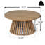 ENSEMBLE DE MEUBLES DE PATIO: LIT DE CLASSE 3 PLACES CLAREMONT + TABLE EN BOIS ACACIA-2022944252
