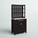 Aggeo 31'' 1 Drawer Wine Bar with Storage Cabinet and Shelves