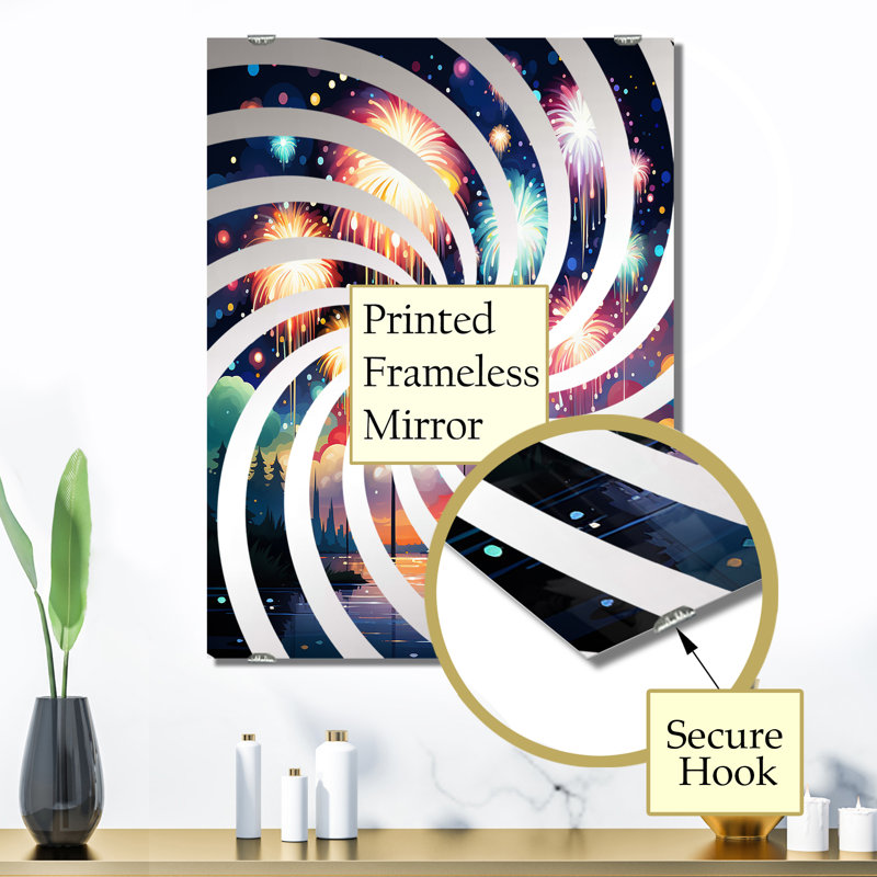 Bouwuis - grand miroir mural, 32 po x 24 po