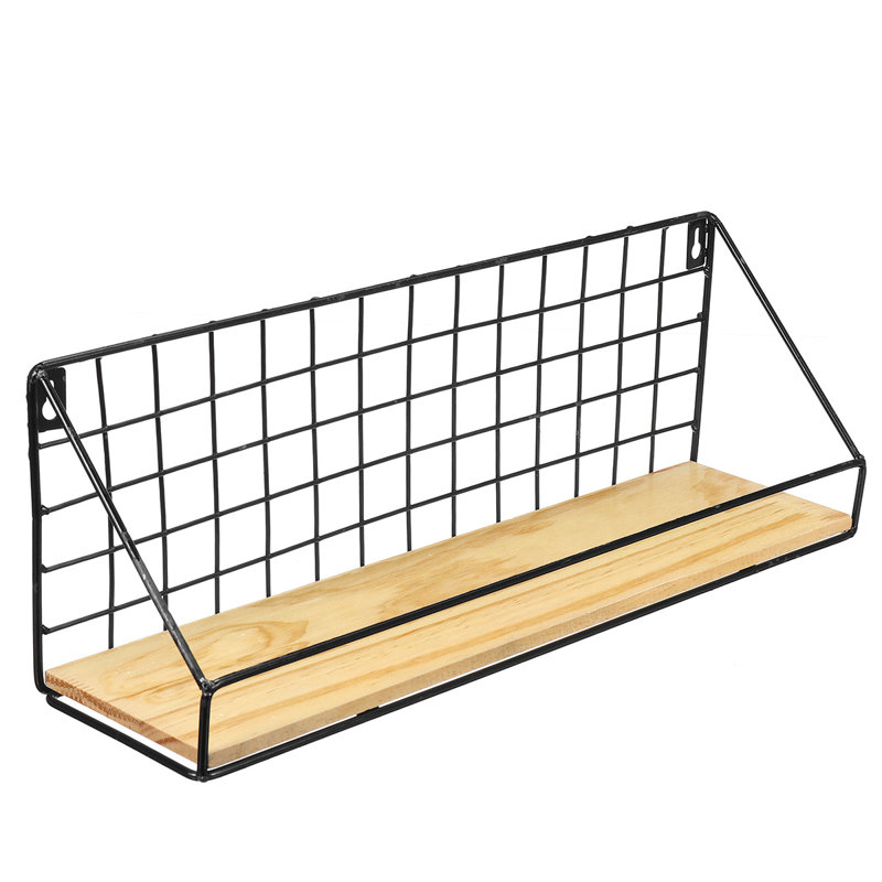 Organiseur de rangement mural Albarado, Noir, l 17,51 po x H 5,7 po x P 4,33 po