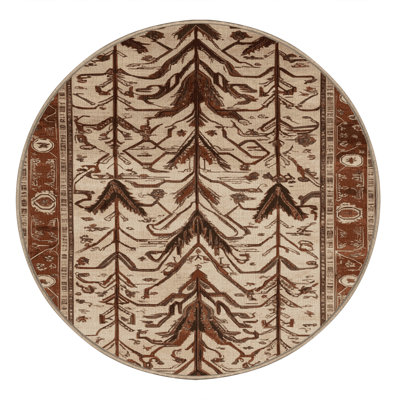 Machine Washable Persian Brown Area Rug