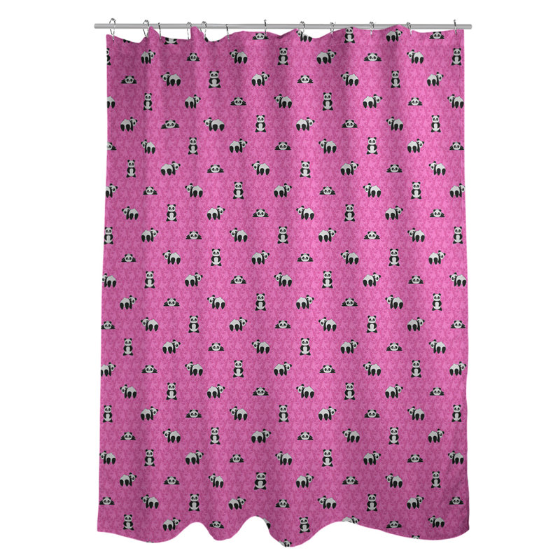 Rideau de douche simple katelyn elizabeth panda, Rose