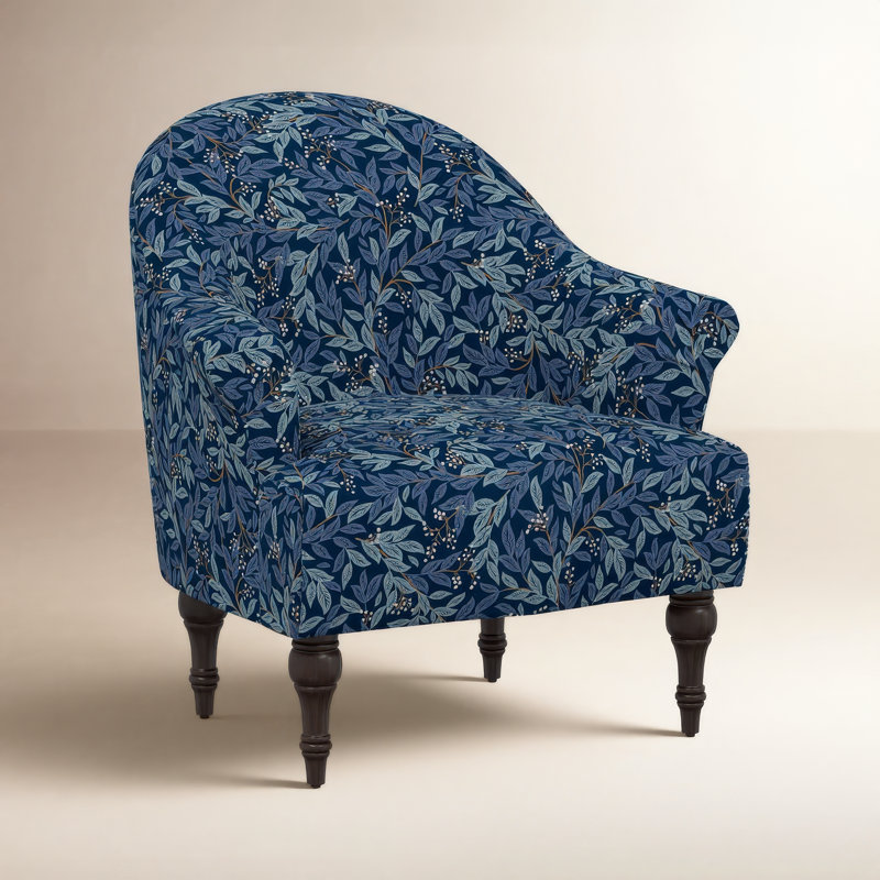 Josephine Chair, Rpc Willowberry Navy Linen