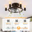 52 cm Farmhouse Reversible Caged Ceiling Fan with Light Kit and Remote-1133377570