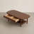 39"W Solid Oak Mid-Century Modern Coffee Table with Drawer and Storage Shelf-359090608-359090610